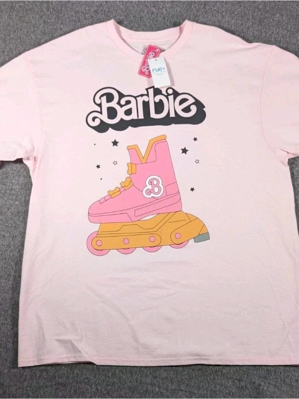 Barbie Pink and Yellow Roller Skate Tee